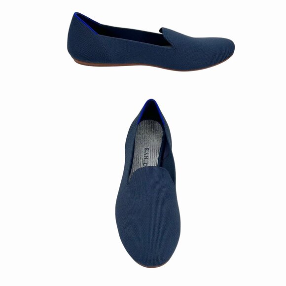 ROTHY'S NAVY BLUE ROUNDED TOE FLATS - 10.5 - Picture 1 of 8